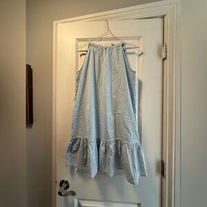 Banana Republic Light Blue Ruffle Hem Skirt